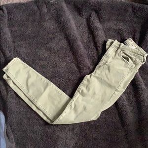 American Eagle Green Jeggings